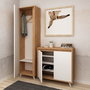 Hanah Home Zapatero Roble y Blanco